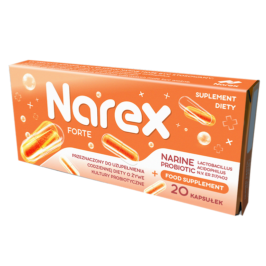 PROBIOTYK NARINE FORTE 20 KAPSUŁEK - NAREX