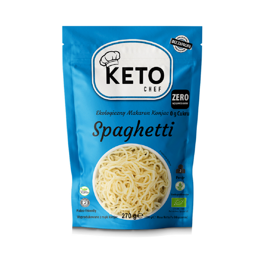 MAKARON (KONJAC) SPAGHETTI BEZGLUTENOWY BIO 270 g (200 g) - KETO CHEF