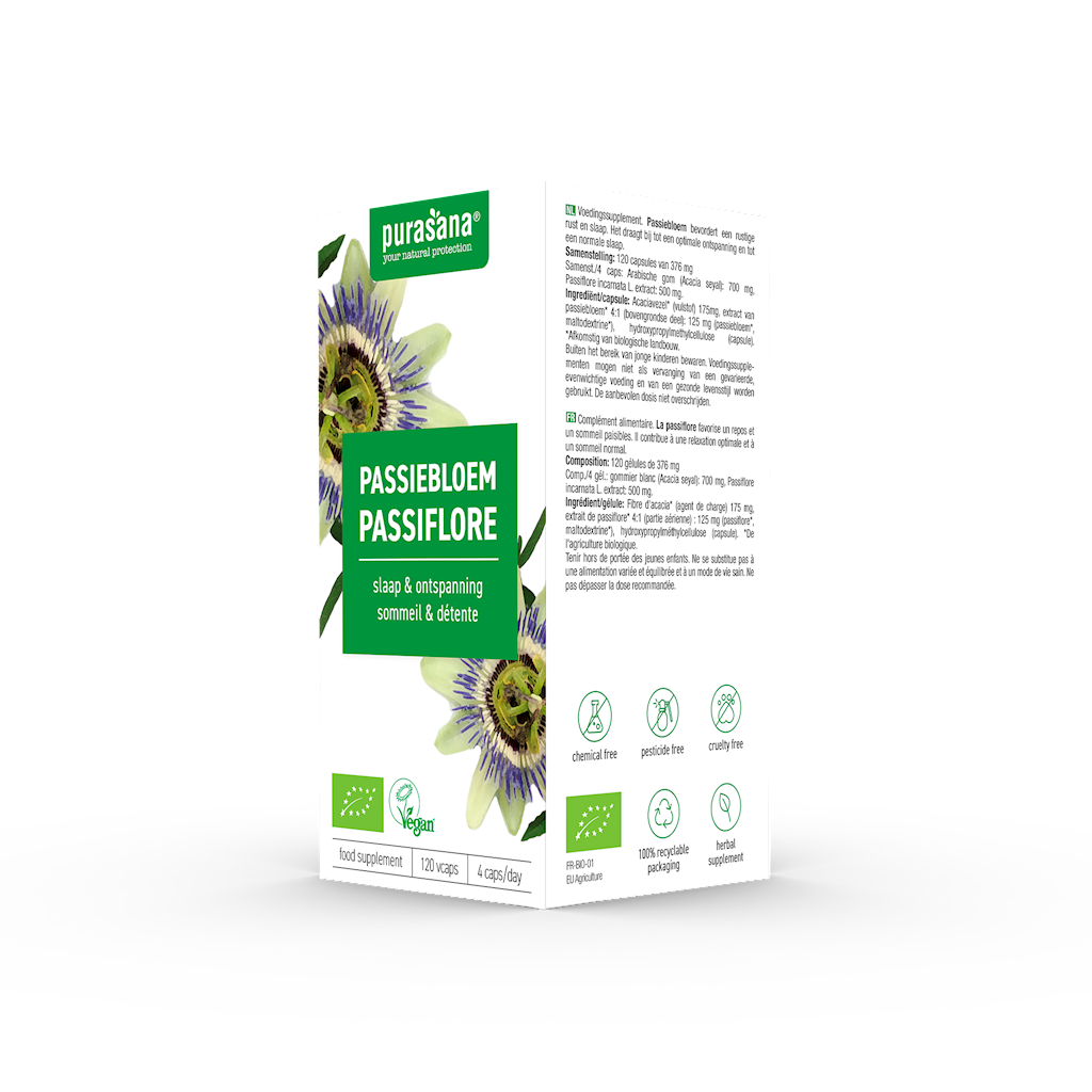 PASSIFLORA EKSTRAKT BIO (125 mg) 120 KAPSUŁEK - PURASANA