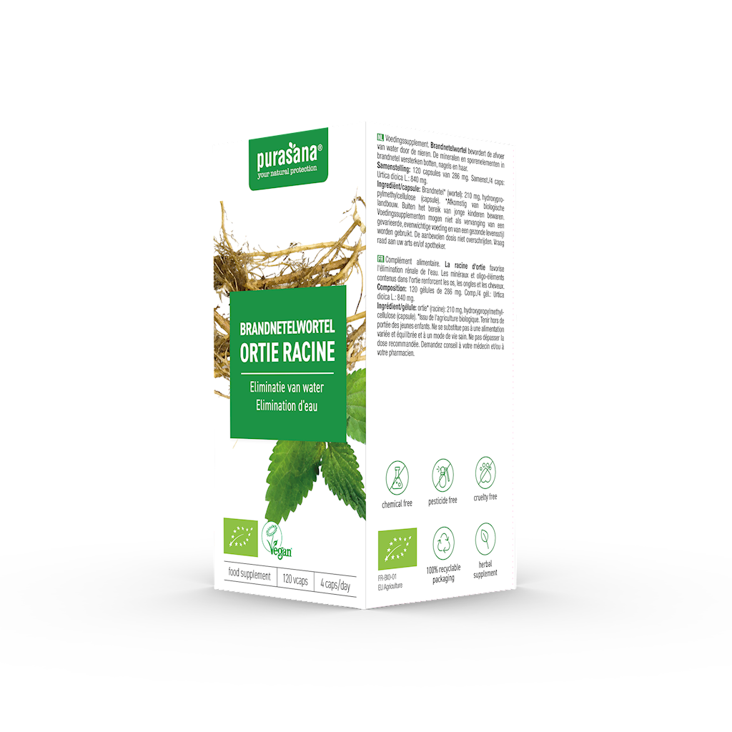 POKRZYWA KORZEŃ BIO (210 mg) 120 KAPSUŁEK - PURASANA