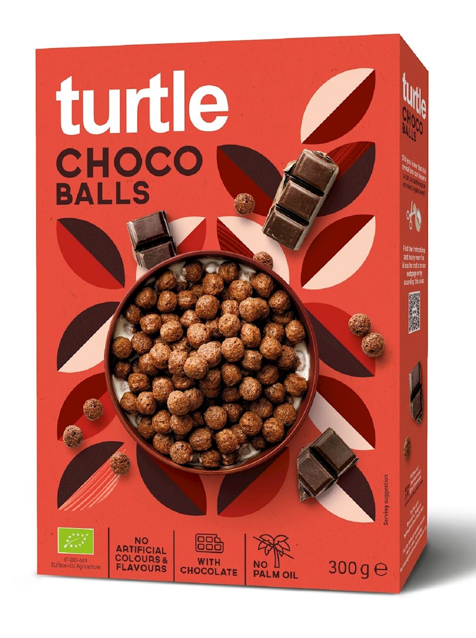 KULKI ZBOŻOWE CZEKOLADOWE BIO 300 g - TURTLE