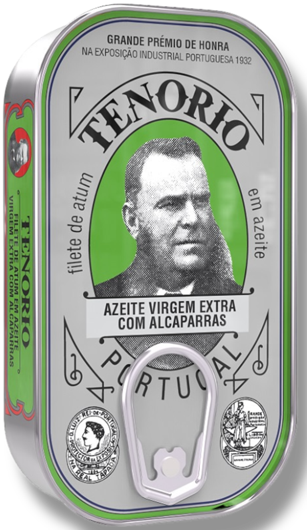 TUŃCZYK PŁATY W OLIWIE Z OLIWEK EXTRA VIRGIN Z KAPARAMI 120 g - TENORIO