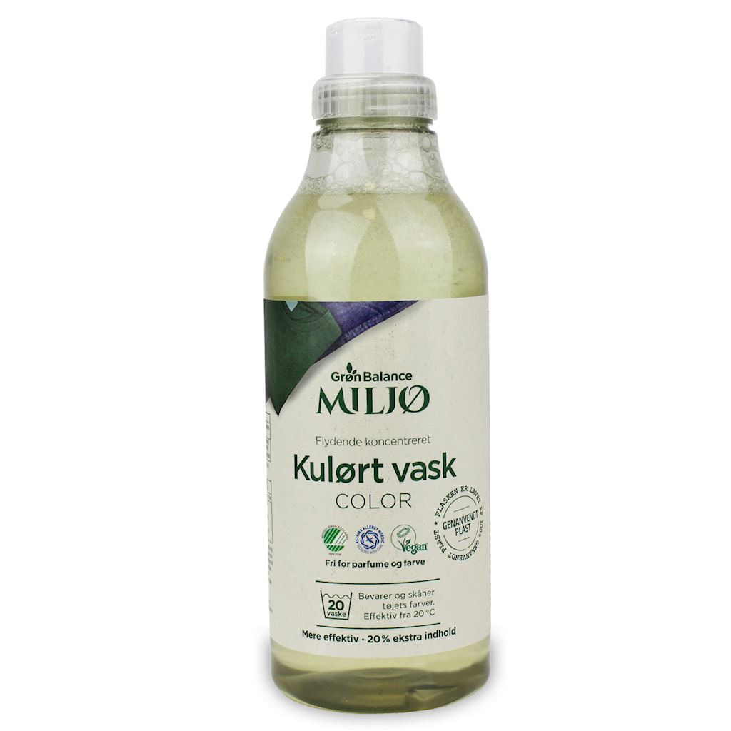 PŁYN DO PRANIA KOLOROWYCH UBRAŃ (KONCENTRAT) ECO 900 ml (20 PRAŃ)...