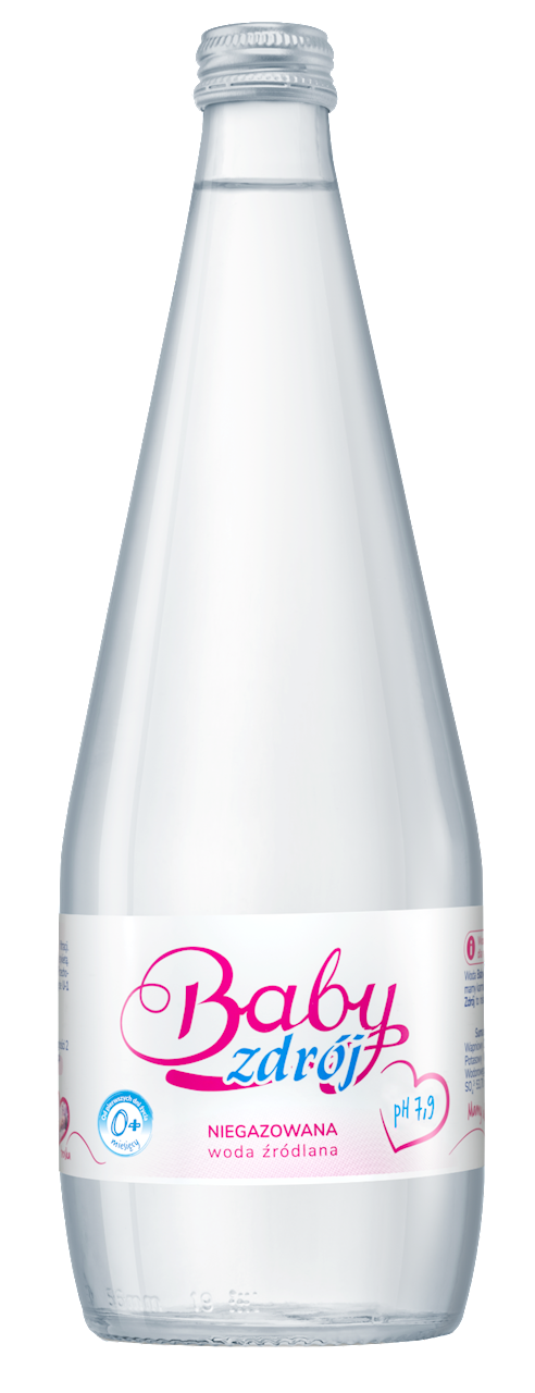 WODA ŹRÓDLANA NIEGAZOWANA 700 ml (SZKŁO) - AQUA EAST (BABY ZDRÓJ)