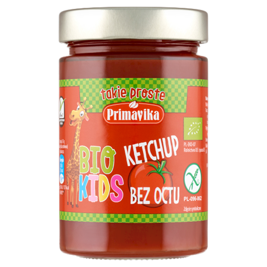 KETCHUP BEZ OCTU DLA DZIECI BEZGLUTENOWY BIO 315 g - PRIMAVIKA (BIO KIDS)