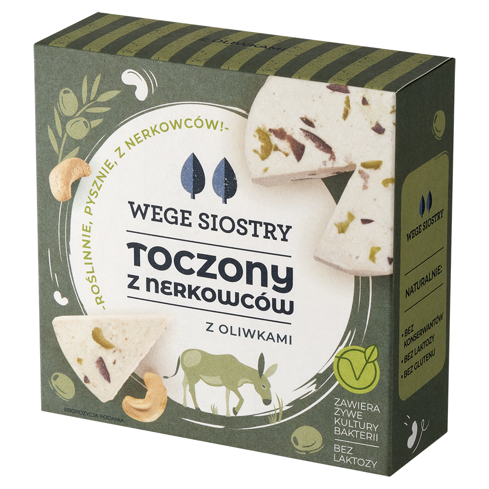 WEGAŃSKA ALTERNATYWA SERA Z ORZECHÓW NERKOWCA Z OLIWKAMI BEZGLUTENOWA...