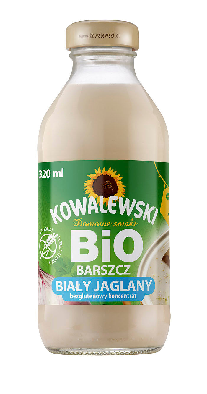 BARSZCZ BIAŁY JAGLANY BEZGLUTENOWY KONCENTRAT BIO 320 ml - KOWALEWSKI
