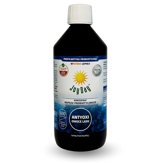 KONCENTRAT NAPOJU PROBIOTYCZNEGO OWOCE LASU BEZGLUTENOWY BIO 500 ml...