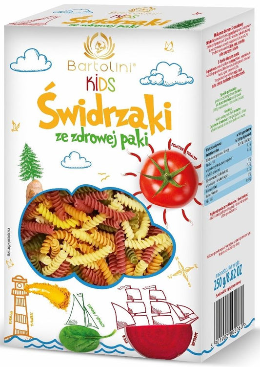 MAKARON (SEMOLINOWY Z SUSZONYMI WARZYWAMI) DLA DZIECI ŚWIDRZAKI 250 g...