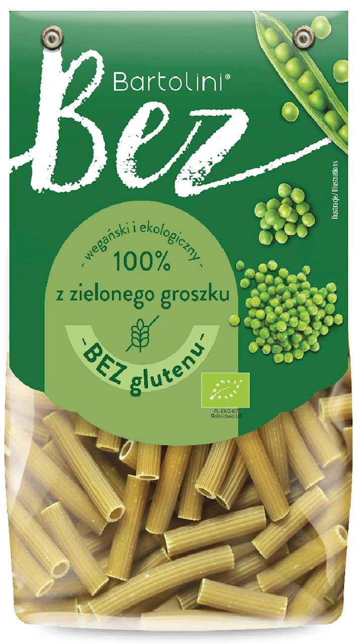 MAKARON PROTEINOWY (Z GROSZKU ZIELONEGO) RURKA BEZGLUTENOWY BIO 250 g...