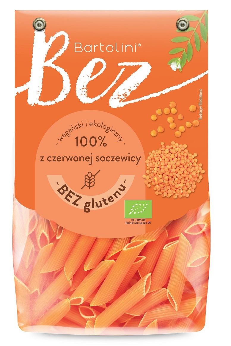 MAKARON PROTEINOWY (Z SOCZEWICY CZERWONEJ) PENNE BEZGLUTENOWY BIO 250 g...