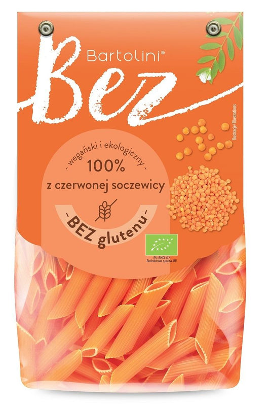 MAKARON PROTEINOWY (Z SOCZEWICY CZERWONEJ) PENNE BEZGLUTENOWY BIO 250 g...