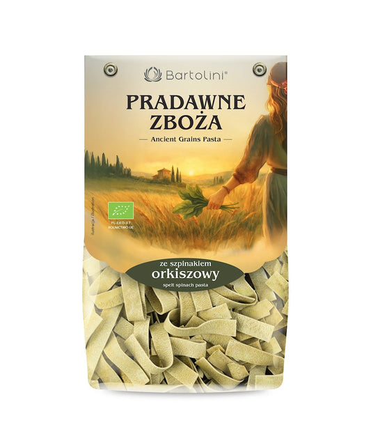 MAKARON (ORKISZOWY SZPINAKOWY) WSTĄŻKI BIO 250 g - BARTOLINI...