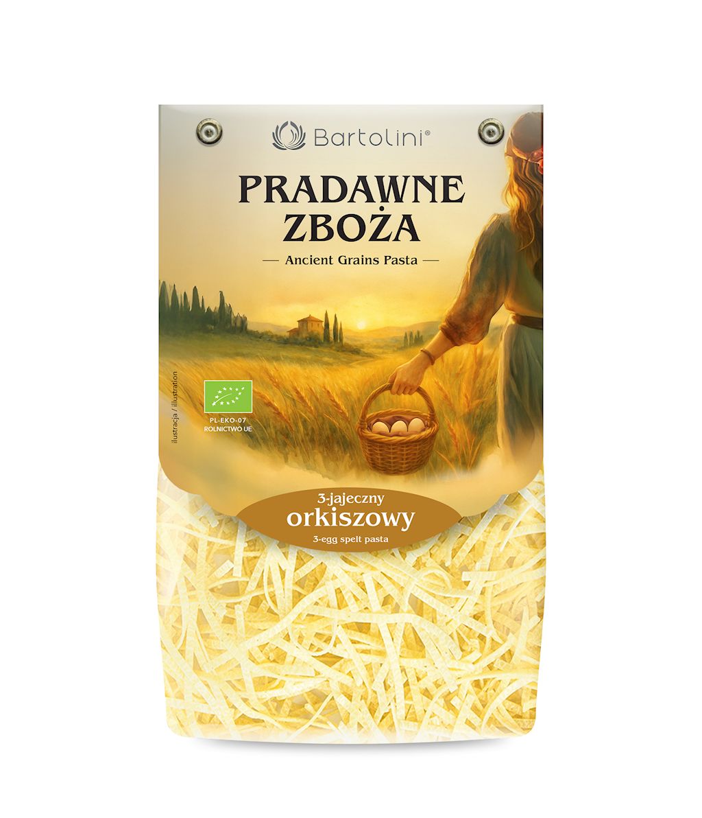MAKARON (3-JAJECZNY ORKISZOWY) KRAJANKA BIO 250 g - BARTOLINI (PRADAWNE...