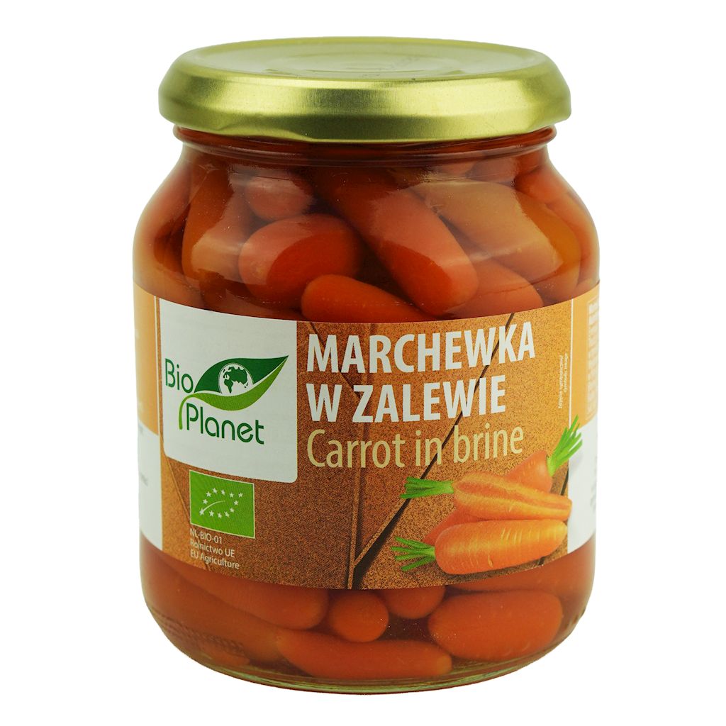 MARCHEWKA W ZALEWIE BIO 340 g (215 g) (SŁOIK) - BIO PLANET