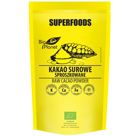 KAKAO SUROWE SPROSZKOWANE BIO 150 g - BIO PLANET SUPERFOODS