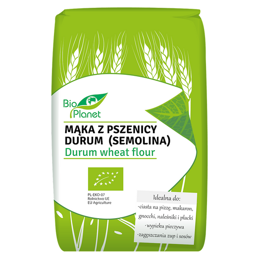 MĄKA Z PSZENICY DURUM (SEMOLINA) BIO 500 g - BIO PLANET