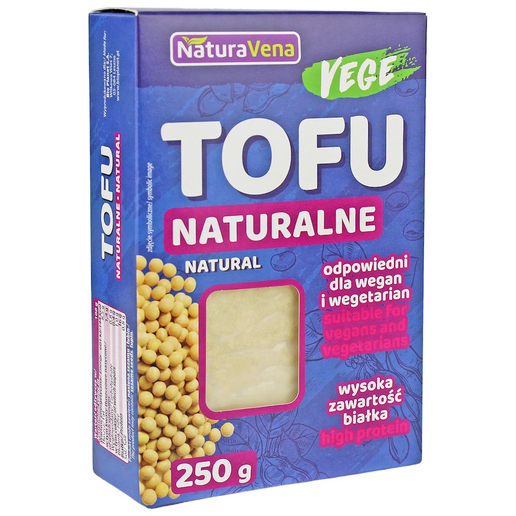 przecena TOFU KOSTKA NATURALNE 250 g - NATURAVENA