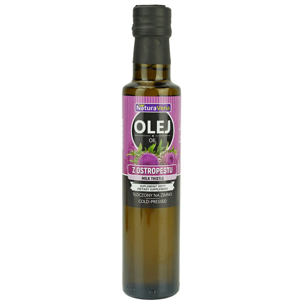 OLEJ Z OSTROPESTU PLAMISTEGO TŁOCZONY NA ZIMNO 250 ml - NATURAVENA