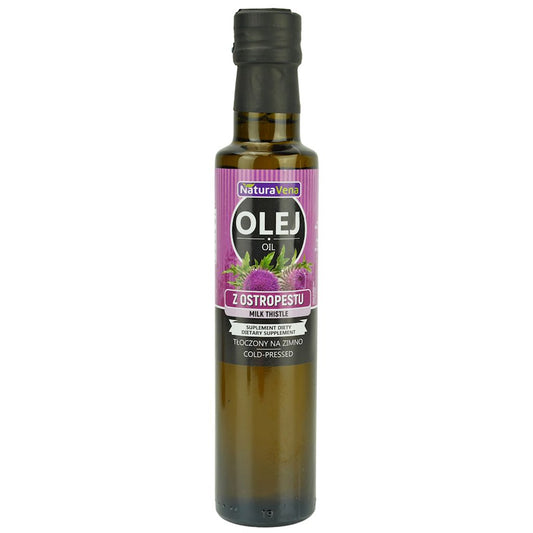 OLEJ Z OSTROPESTU PLAMISTEGO TŁOCZONY NA ZIMNO 250 ml - NATURAVENA