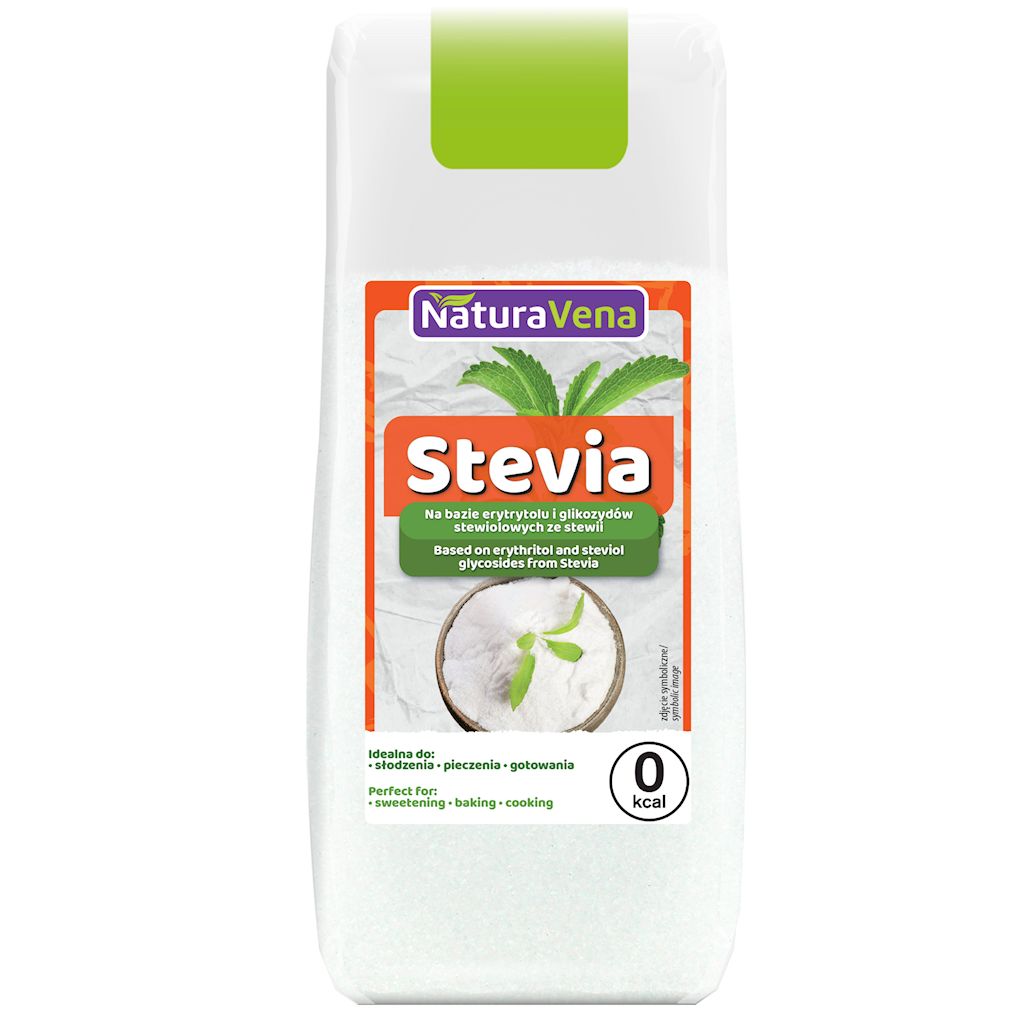STEVIA (NA BAZIE ERYTRYTOLU I GLIKOZYDÓW STEWIOLOWYCH ZE STEWII) 150 g...