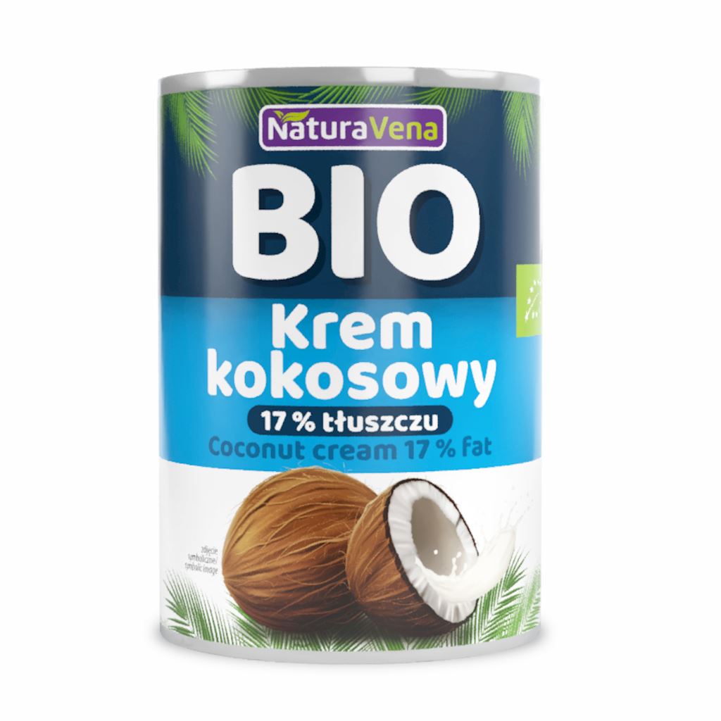 COCONUT MILK - NAPÓJ KOKOSOWY 17 % TŁUSZCZU BIO 400 g - NATURAVENA