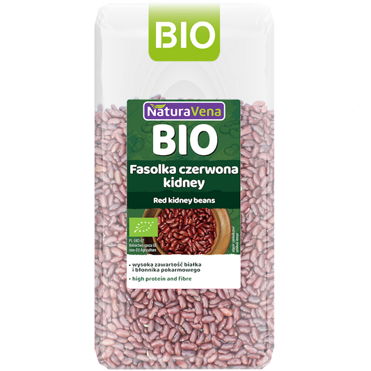 FASOLKA CZERWONA KIDNEY BIO 400 g - NATURAVENA