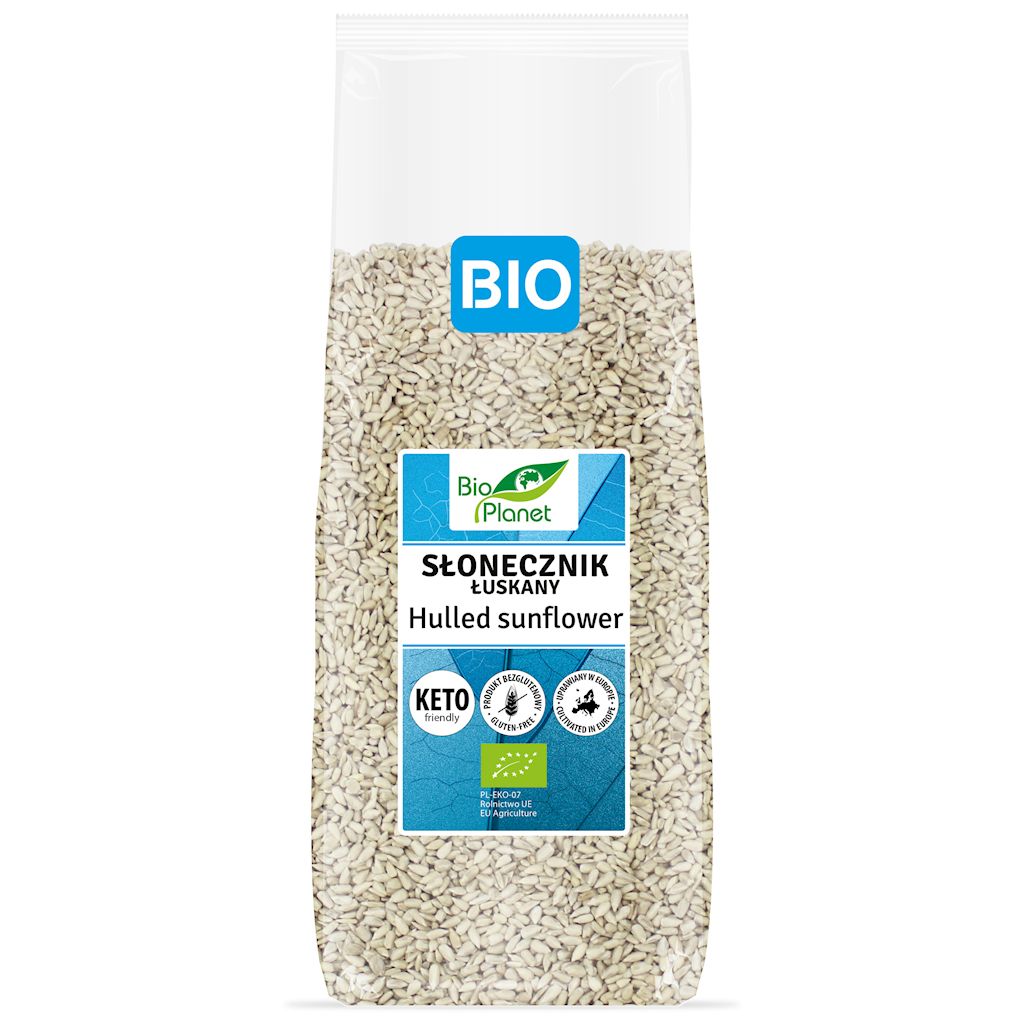 SŁONECZNIK ŁUSKANY BEZGLUTENOWY BIO 800 g - BIO PLANET