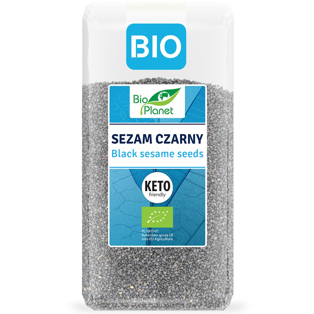 SEZAM CZARNY NIEŁUSKANY BIO 200 g - BIO PLANET