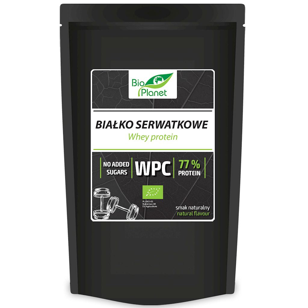 BIAŁKO SERWATKOWE NATURALNE (KONCENTRAT WPC 77) BIO 150 g - BIO PLANET