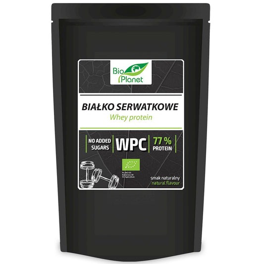 BIAŁKO SERWATKOWE NATURALNE (KONCENTRAT WPC 77) BIO 150 g - BIO PLANET