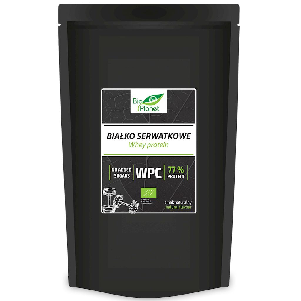 BIAŁKO SERWATKOWE NATURALNE (KONCENTRAT WPC 77) BIO 500 g - BIO PLANET