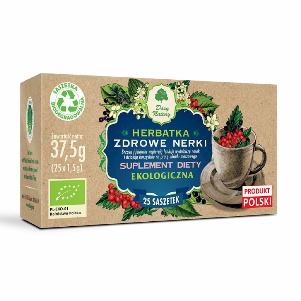przecena HERBATKA ZDROWE NERKI BIO (25 x 1,5 g) 37,5 g - DARY NATURY