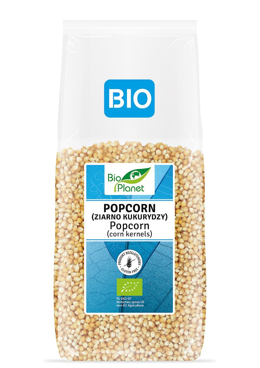 POPCORN (ZIARNO KUKURYDZY) BEZGLUTENOWY BIO 1 kg - BIO PLANET