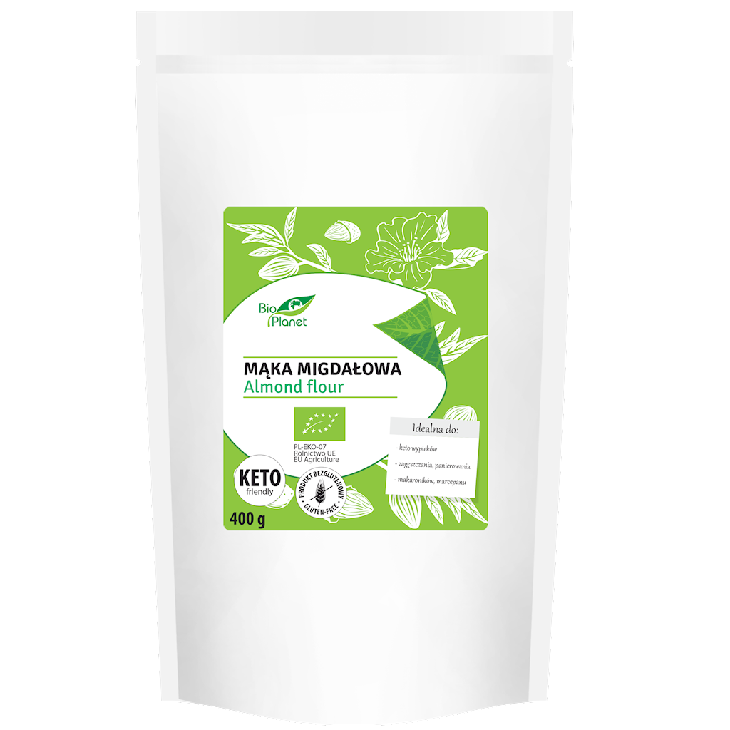 MĄKA MIGDAŁOWA BEZGLUTENOWA BIO 400 g - BIO PLANET