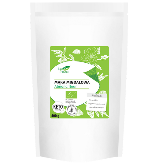 MĄKA MIGDAŁOWA BEZGLUTENOWA BIO 400 g - BIO PLANET