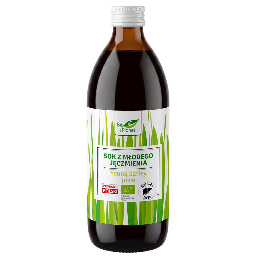 SOK Z MŁODEGO JĘCZMIENIA BIO 500 ml - BIO PLANET
