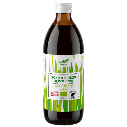 SOK Z MŁODEGO JĘCZMIENIA BIO 500 ml - BIO PLANET