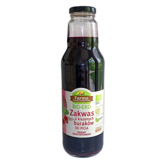 ZAKWAS Z BURAKÓW KISZONYCH NIEPASTERYZOWANY BEZGLUTENOWY BIO 700 ml...