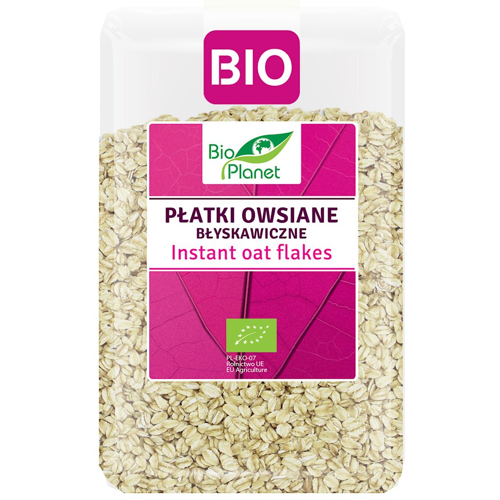 PŁATKI OWSIANE BŁYSKAWICZNE BIO 1 kg - BIO PLANET