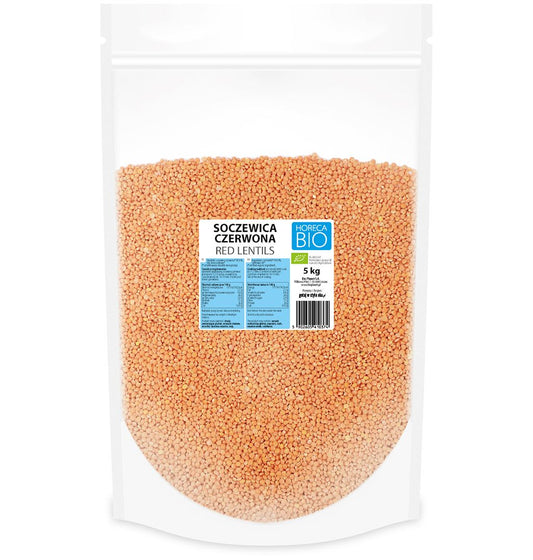 SOCZEWICA CZERWONA BIO 5 kg - HORECA (BIO PLANET)