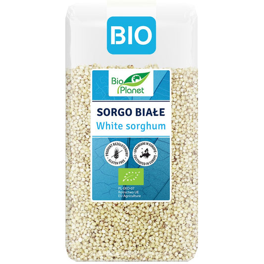 SORGO BIAŁE OBŁUSZCZONE BEZGLUTENOWE BIO 500 g - BIO PLANET