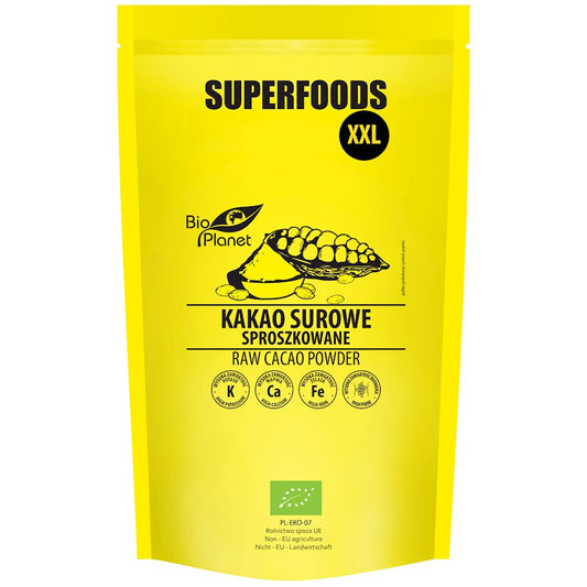 KAKAO SUROWE SPROSZKOWANE BIO 400 g - BIO PLANET SUPERFOODS