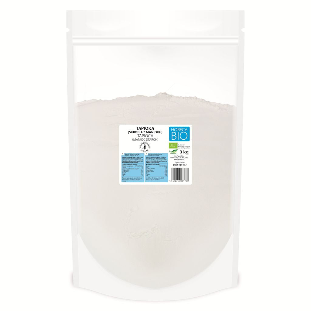 TAPIOKA (SKROBIA Z MANIOKU) BEZGLUTENOWA BIO 3 kg - HORECA (BIO PLANET)