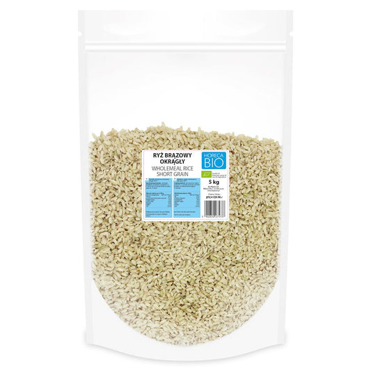 RYŻ BRĄZOWY OKRĄGŁY BIO 5 kg - HORECA (BIO PLANET)