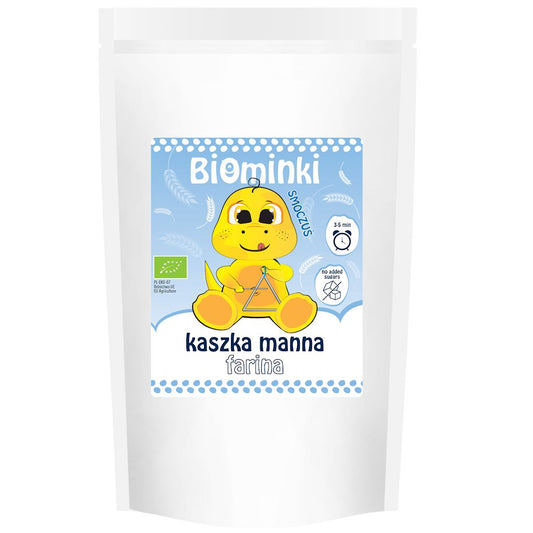 KASZKA MANNA BEZ DODATKU CUKRÓW BIO 200 g - BIOMINKI