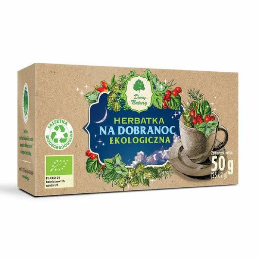 HERBATKA NA DOBRANOC BIO (25 x 2 g) 50 g - DARY NATURY