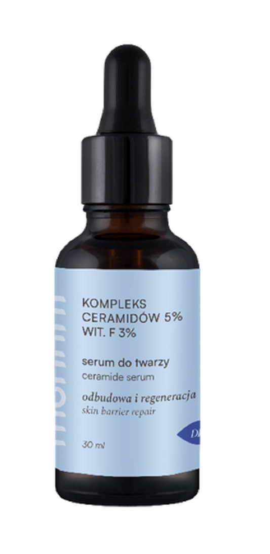 SERUM DO TWARZY Z KOMPLEKSEM CERAMIDÓW 5 % I WITAMINĄ F 3 % 30 ml...