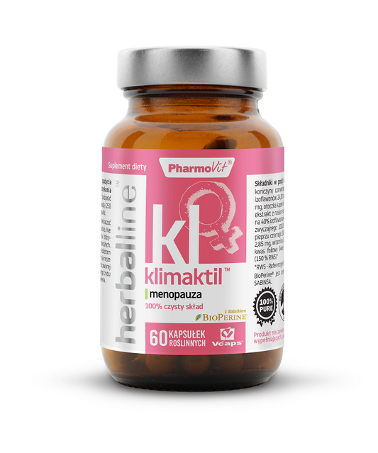 KAPSUŁKI NA MENOPAUZĘ (KLIMAKTIL) BEZGLUTENOWE 60 szt. - PHARMOVIT...