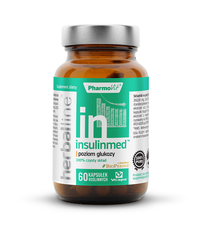 KAPSUŁKI NA POZIOM GLUKOZY (INSULINMED) BEZGLUTENOWE 60 szt...